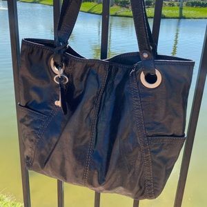 Fossil Large Black Long Live Vintage Shoulder Bag